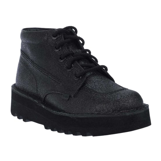 Kickers - "Hi Stack" Glitzer Stiefel für Damen, Leder (Schwarz) - Image 4