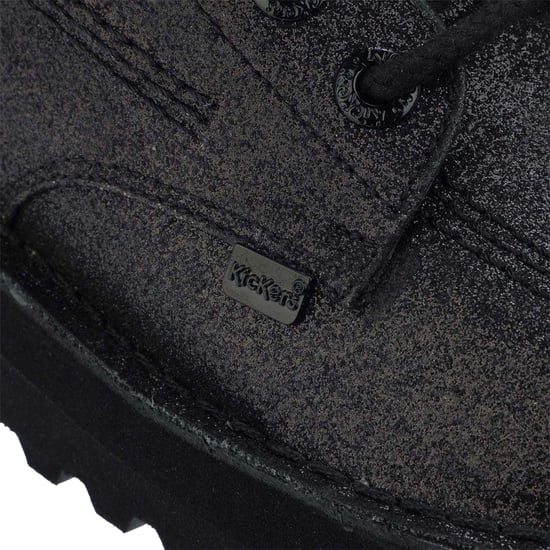 Kickers - "Hi Stack" Glitzer Stiefel für Damen, Leder (Schwarz) - Image 5