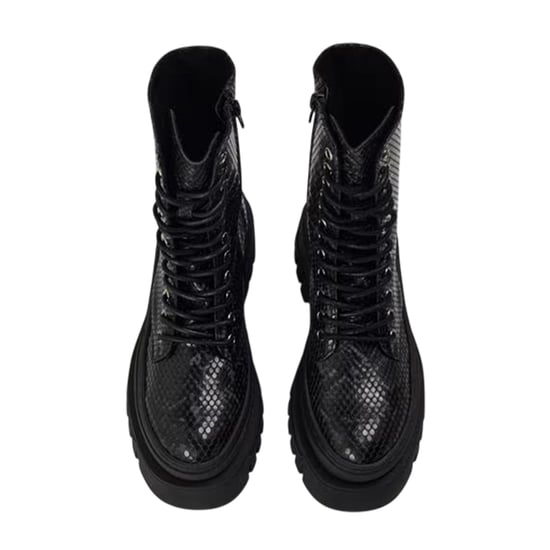Steve Madden - "Coast" Schlangenmuster Springerstiefel für Damen, Plattform-Absatz (Schwarz) - Image 3