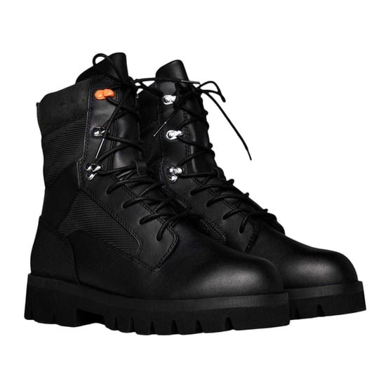 Heron Preston - Springerstiefel für Damen, Leder (Schwarz) - Image 4