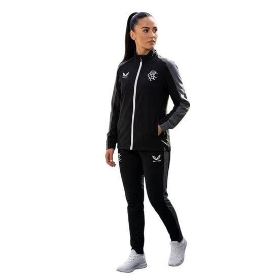 Castore - Trainingsjacke für Damen, Stehkragen, leger (Schwarz) - Image 3