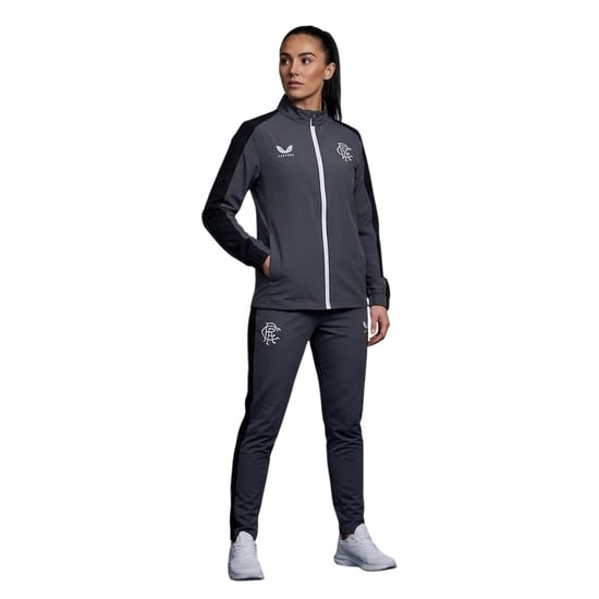 Castore - Trainingsjacke für Damen, Stehkragen, leger (Eisentor Grau) - Image 3