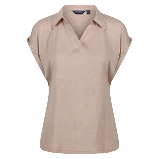 Regatta - Poloshirt für Damen, V-Ausschnitt, kurzärmlig (Sesam) - Image 1