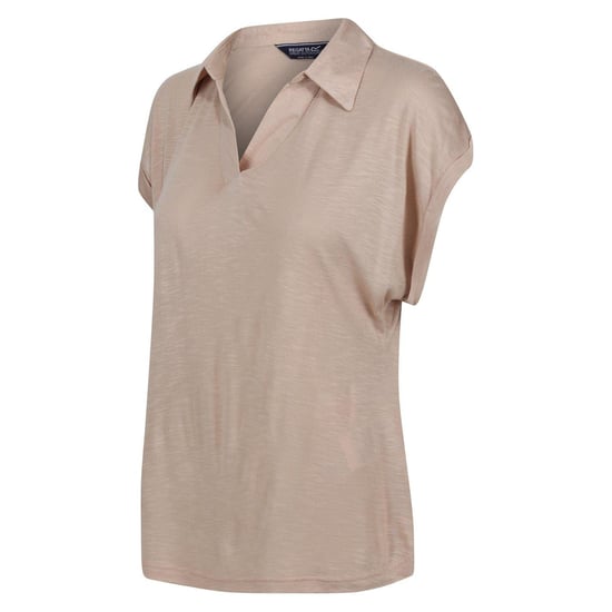 Regatta - Poloshirt für Damen, V-Ausschnitt, kurzärmlig (Sesam) - Image 3