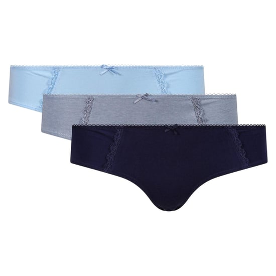 Lee - Slips für Damen (3er-Pack) (Blau/Grau/Schwarz) - Image 1