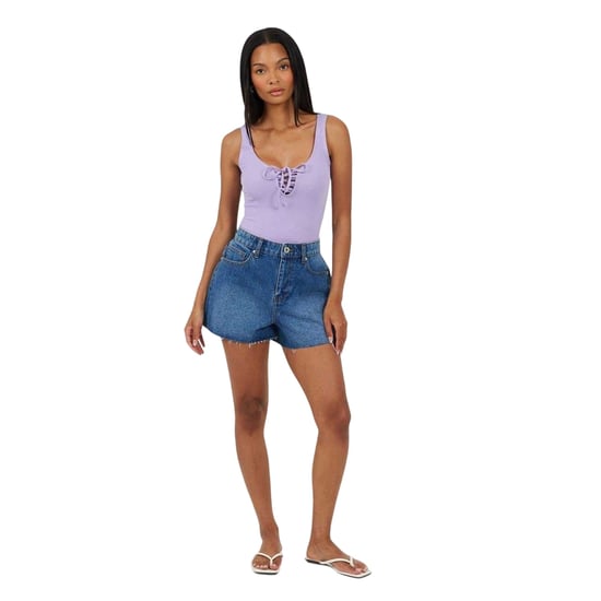 Brave Soul - Bodysuit für Damen, Zum Schnüren (Veilchen) - Image 4