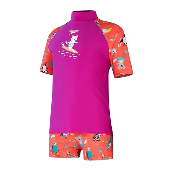 Speedo - Hautausschlagschutz-Set für Kinder, Endurance 10 (Violett/Pink) - Image 1