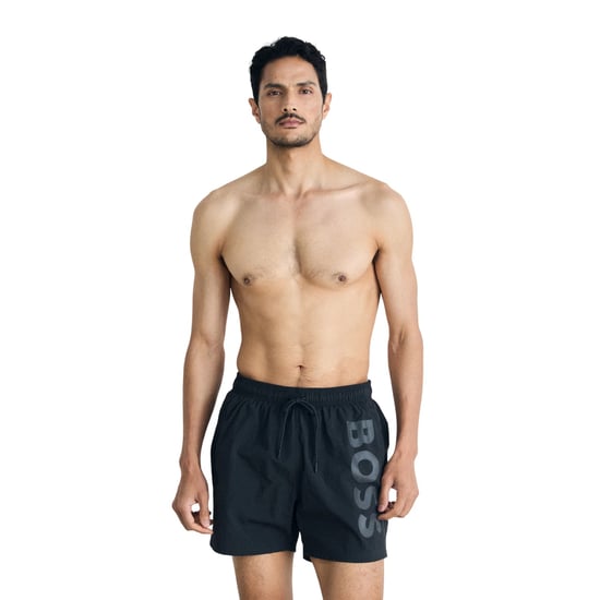 Boss - "Octopus" Badeshorts für Herren, Logo (Dunkelgrau) - Image 4