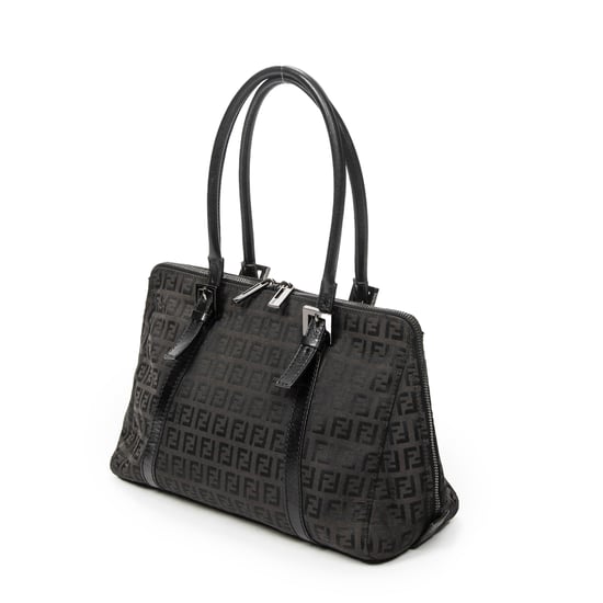 Small Double Zip Bowler Schultertasche - Image 2