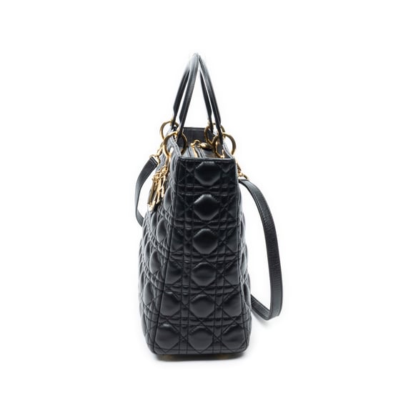 Large Lady Dior Zip Schultertasche - Image 3