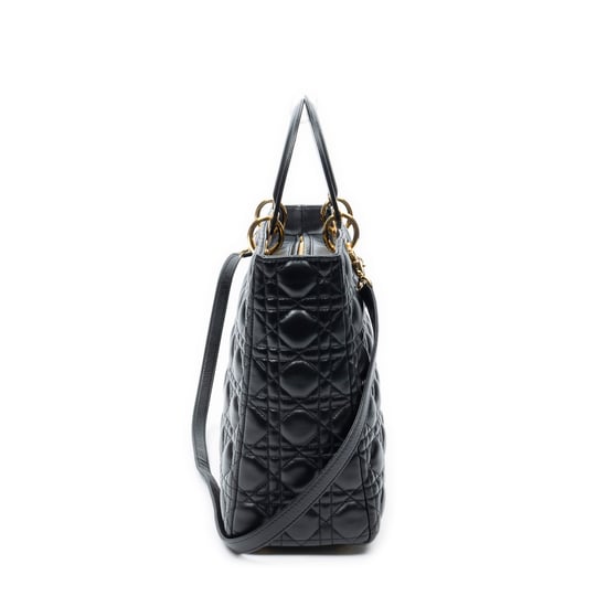 Large Lady Dior Zip Schultertasche - Image 4