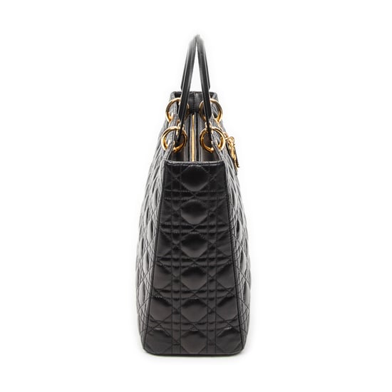 Large Lady Dior Zip Schultertasche - Image 4