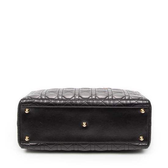 Large Lady Dior Zip Schultertasche - Image 6