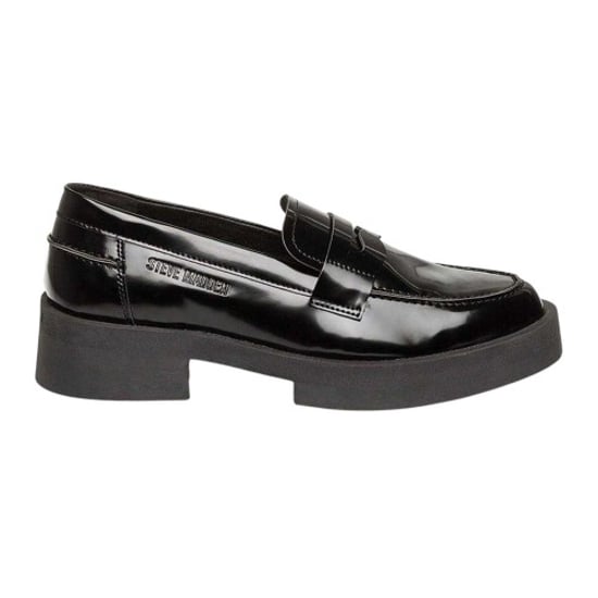 Steve Madden - "Marina" Penny-Schlupfschuhe für Damen, Lackleder, Low Block Heel (Schwarz) - Image 1