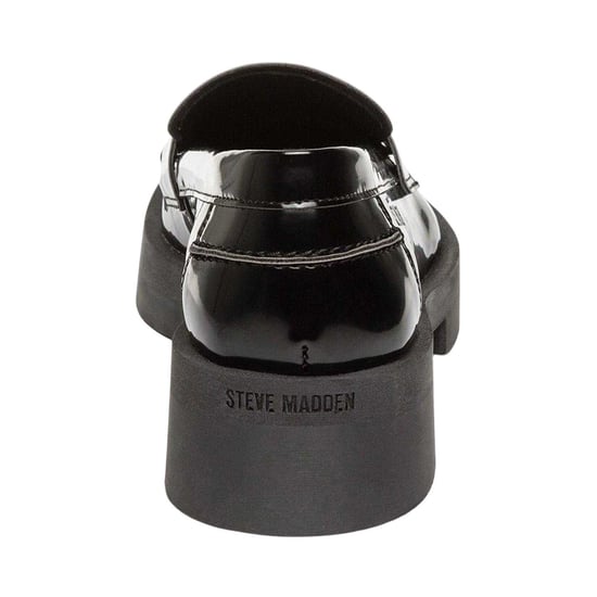 Steve Madden - "Marina" Penny-Schlupfschuhe für Damen, Lackleder, Low Block Heel (Schwarz) - Image 2