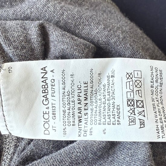 Dolce & Gabbana T-Shirt mit Logoprint aus grauer Baumwolle - Image 5
