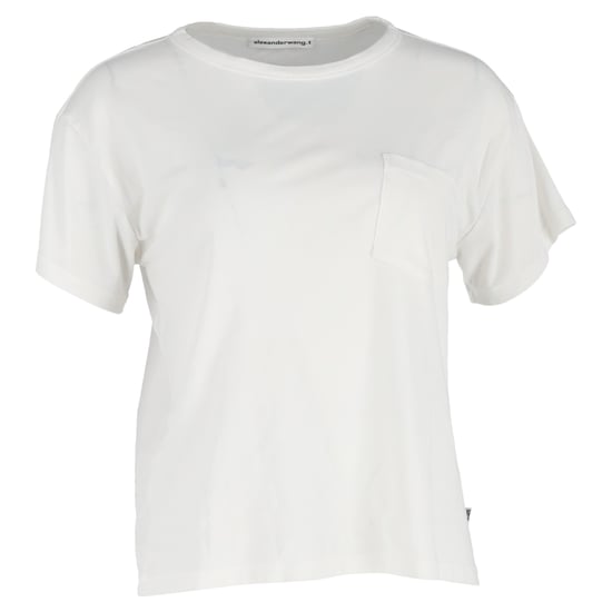 Alexander Wang Rundhalsausschnitt T-Shirt aus weißer Baumwolle - Image 1