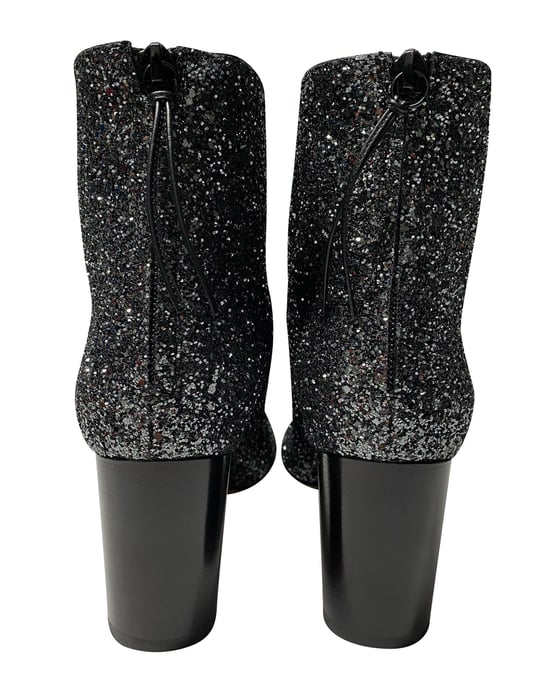 Isabel Marant Ritza Glitzer-Ankle-Boots in Glitzersilber - Image 3