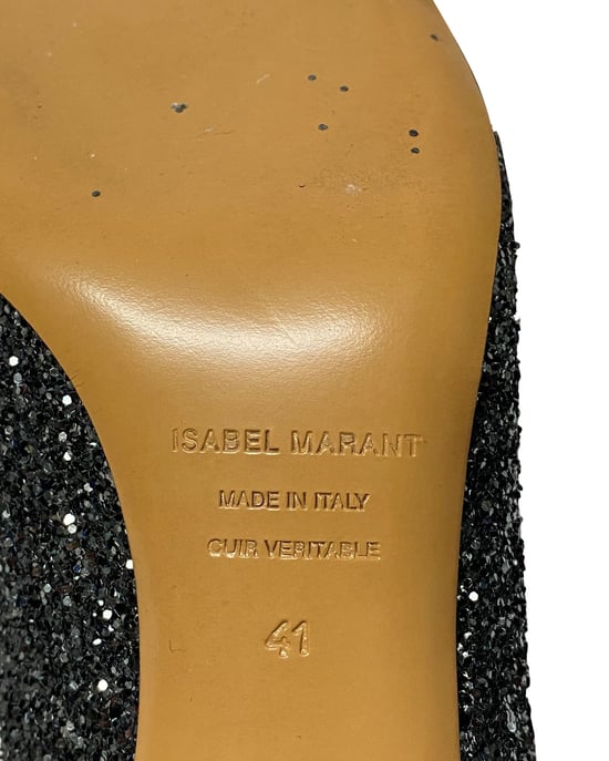 Isabel Marant Ritza Glitzer-Ankle-Boots in Glitzersilber - Image 6