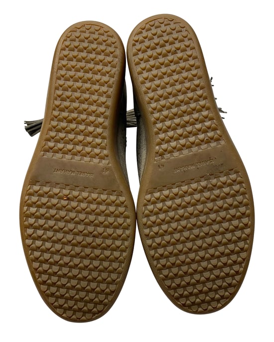 Isabel Marant Basley Stiefelette mit Quasten in grauem Wildleder - Image 5