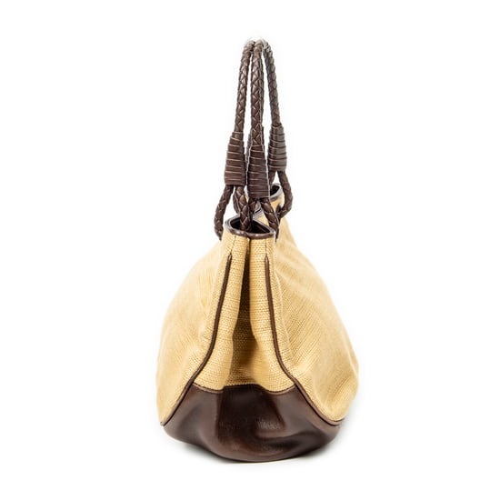 Vintage Straw Tote Schultertasche - Image 3