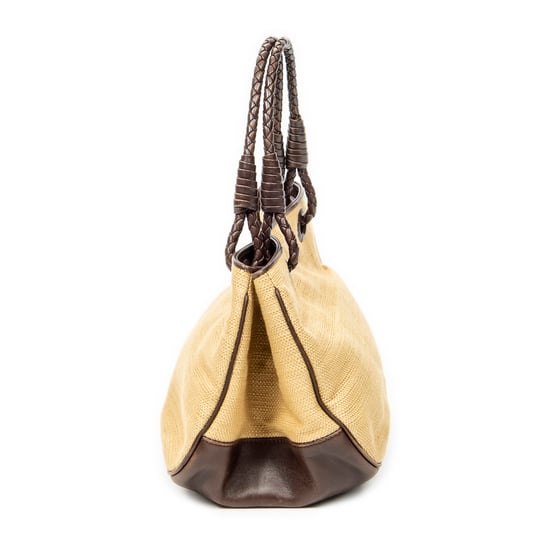 Vintage Straw Tote Schultertasche - Image 4