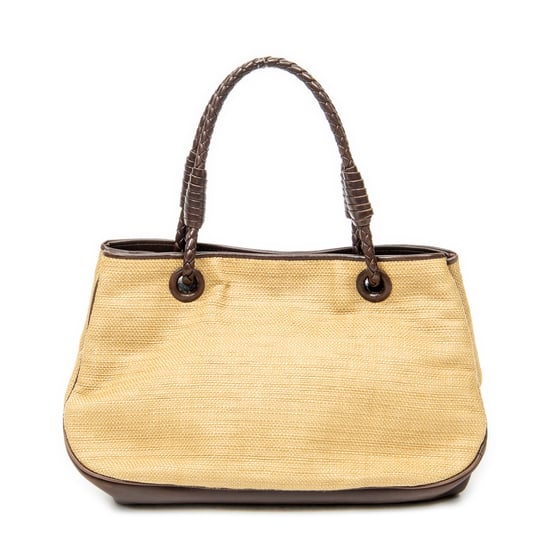 Vintage Straw Tote Schultertasche - Image 5