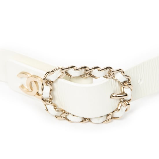 CC Leather and Chain Pearl Belt 75  Gürtel - Image 2