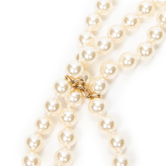 CC Leather and Chain Pearl Belt 75  Gürtel - Image 3