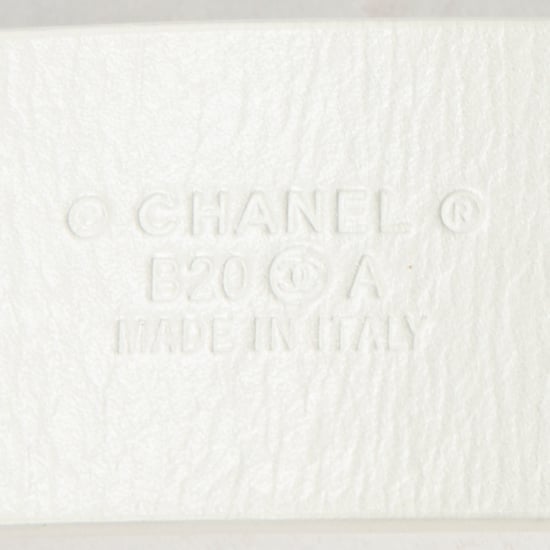 CC Leather and Chain Pearl Belt 75  Gürtel - Image 5