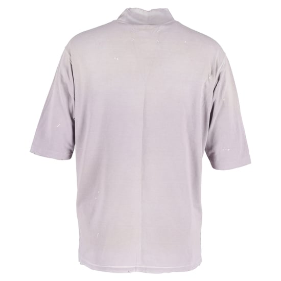 Maison Margiela T-Shirt mit handgeschriebenem Logo aus lila Baumwolle - Image 3