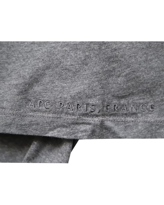 A.P.C. T-Shirt mit kurzer Ärmeln und Rundhalsausschnitt aus grauer Baumwolle - Image 5