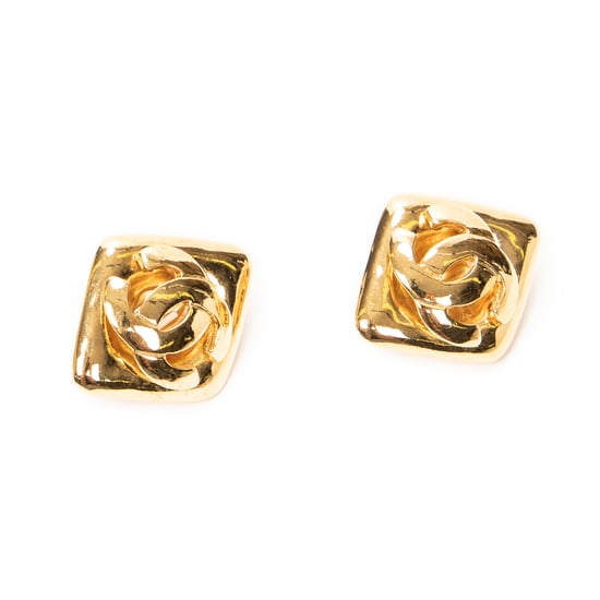 CC Diamond Clip On Earrings Ohrringe - Image 1