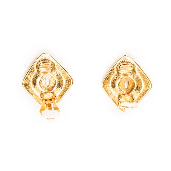 CC Diamond Clip On Earrings Ohrringe - Image 3