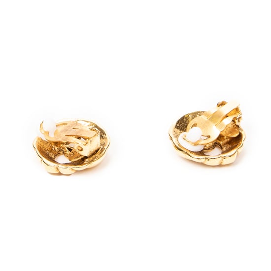 CC Round Clip On Earrings   Ohrringe - Image 2