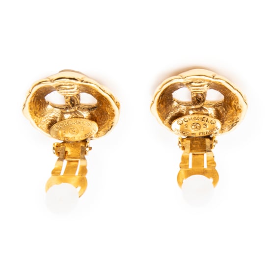 CC Round Clip On Earrings   Ohrringe - Image 3