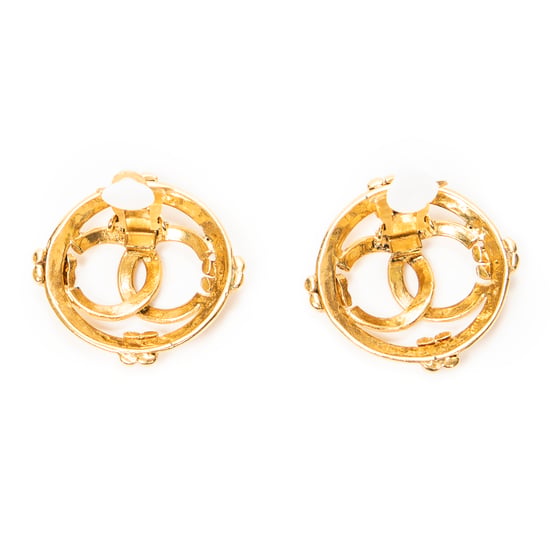CC Round Clip On Earrings Ohrringe - Image 3