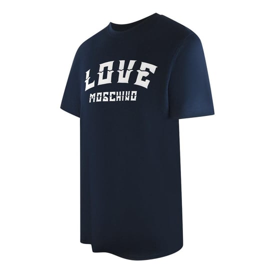 Love Moschino - T-Shirt für Herren, Logo (Dunkles Marineblau) - Image 3