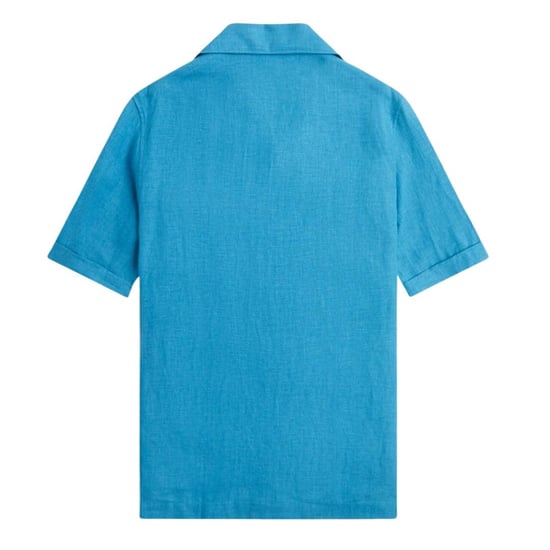Fred Perry - "Runaway" Hemd für Herren, Leinen (Blaugrün) - Image 2
