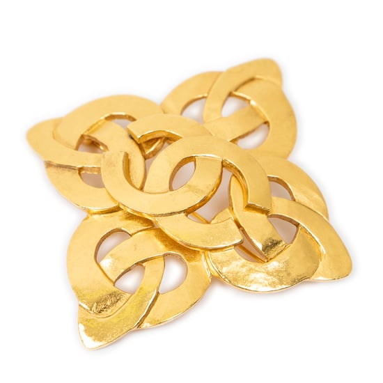CC Quatrefoil Knot Brooch Pin Brosche - Image 1