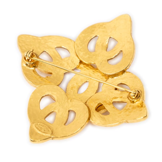 CC Quatrefoil Knot Brooch Pin Brosche - Image 2