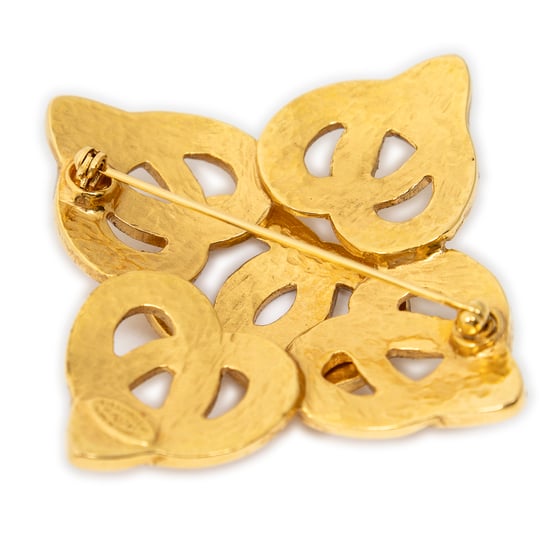 CC Quatrefoil Knot Brooch Pin Brosche - Image 2