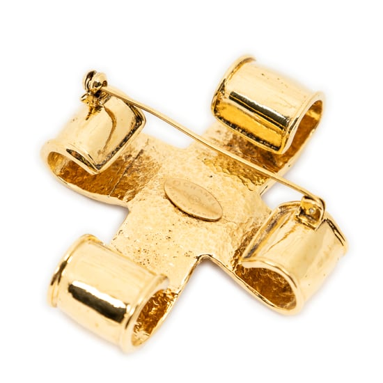 CC Cross Brooch Pin Brosche - Image 2