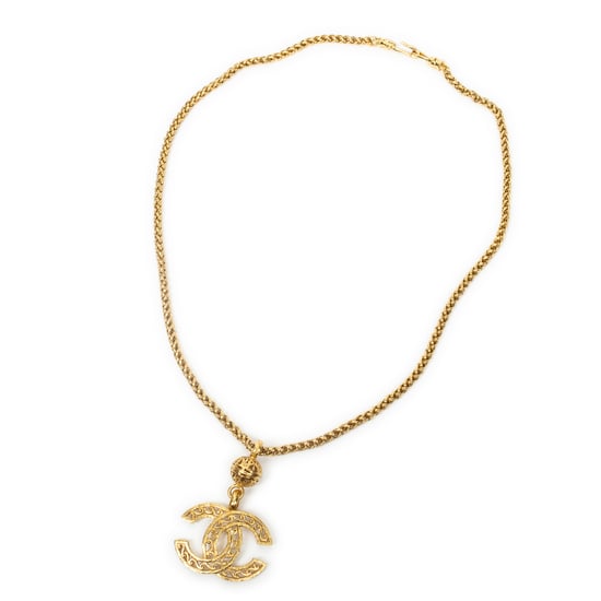 Large CC Pendant Necklace Halskette - Image 1