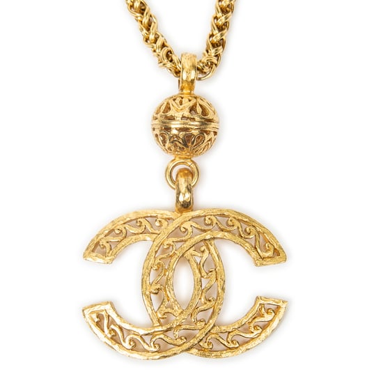 Large CC Pendant Necklace Halskette - Image 2