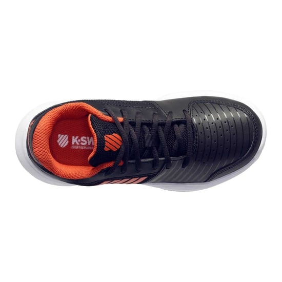 K-Swiss - "Court Express Omni" Tennisschuhe für Damen, Leder (Schwarz/Orange) - Image 3