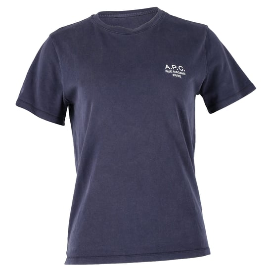 A.P.C. Standard Rue Madame T-Shirt aus navyblauem Baumwollstoff - Image 1