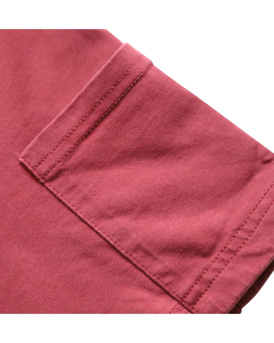 A.P.C. Kurzarm Crewneck T-Shirt mit Tasche aus roter Baumwolle - Image 6