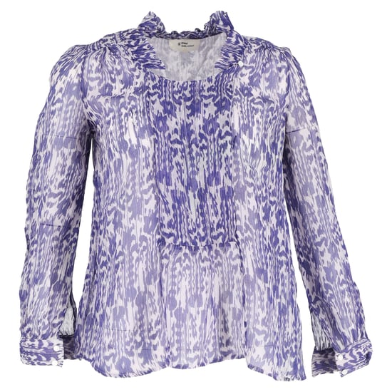 Étoile Isabel Marant Bedruckte Bluse aus blauer Seide - Image 1