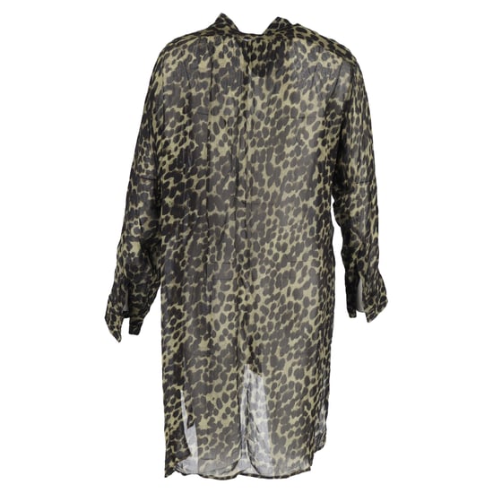 Étoile Isabel Marant Cray Leo-Print Mini-Kleid aus grüner Viskose - Image 3